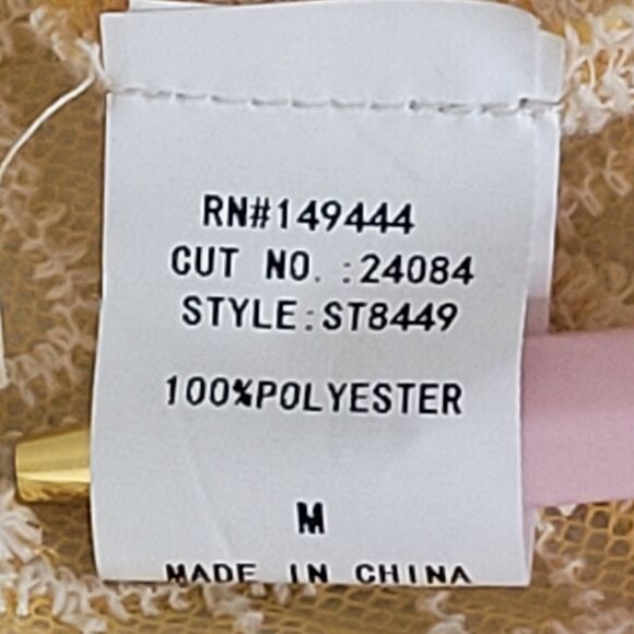 Boho Bohemian Hippie‎ Flower Power Floral Sunflower Embroidered Lace Duster Sz M - Picture 3 of 6